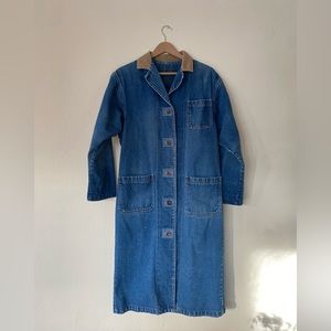Vintage Lee Denim Duster Jacket
